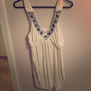Blinged out tank top! Size medium.